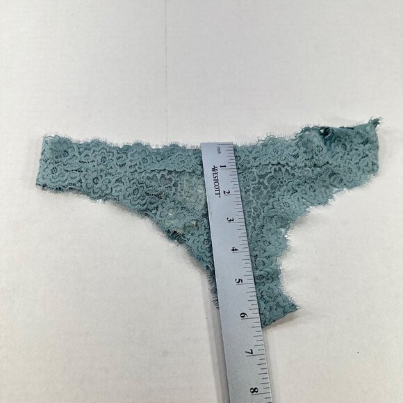 Aerie Women's Size Small Panty Thong Lace Seafoam Green New With Tags - Picture 10 of 10